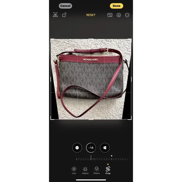 Michael Kors JET SET TRAVEL Monogram Crossbody Bag With Removable Wristlet - Picture 3 of 13